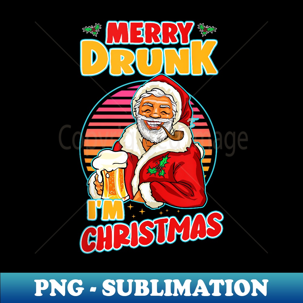 WH-19024_Merry Drunk I'm Christmas Santa Drunk Beer Drinking Xmas 0307.jpg
