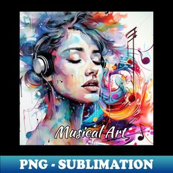 musical art - signature sublimation png file - defying the norms