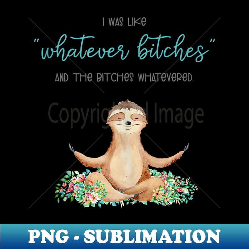 WZ-14903_I Was Like Whatever Bitches And The Bitches Funny Sloth Yoga  0273.jpg