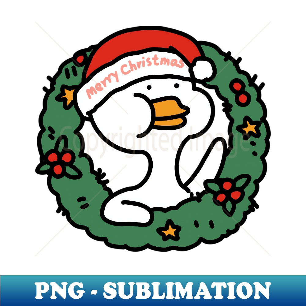 XA-7816_Cute Funny Santa Duck Merry Christmas Family Xmas Hat 0025.jpg