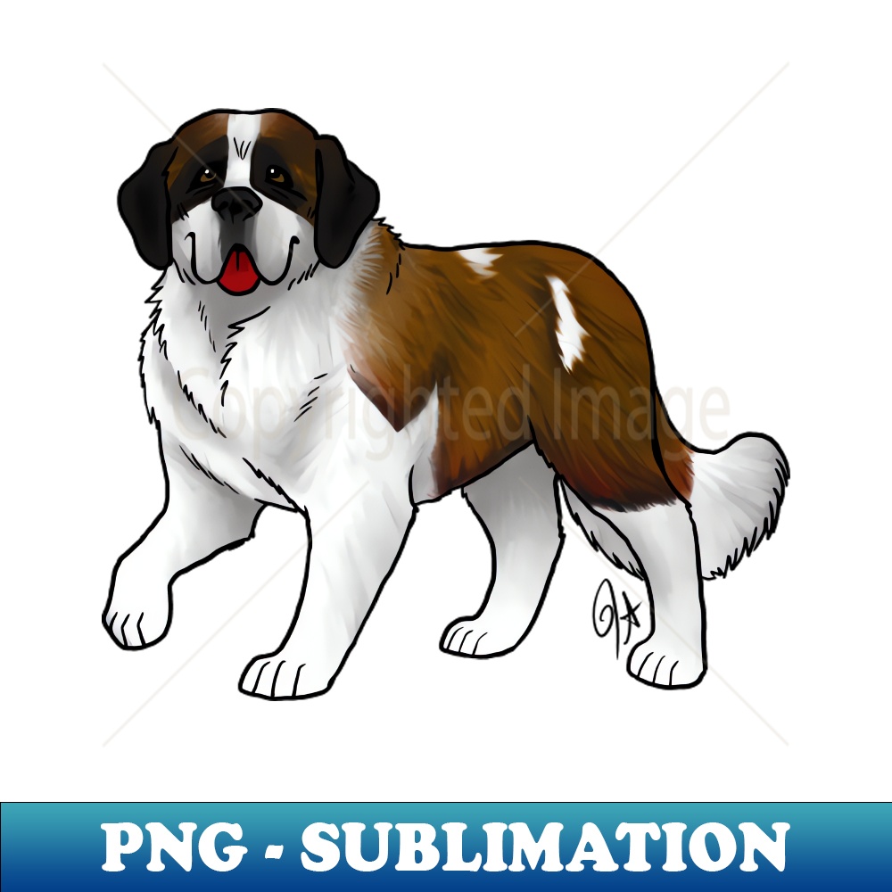 XG-9154_Dog - Saint Bernard - Black White and Tan 6314.jpg