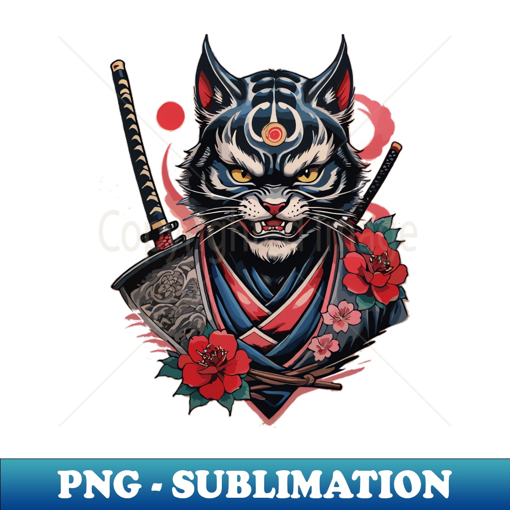 XS-16265_Japanese Samurai Ninja cat Kawaii  Graphic 2432.jpg