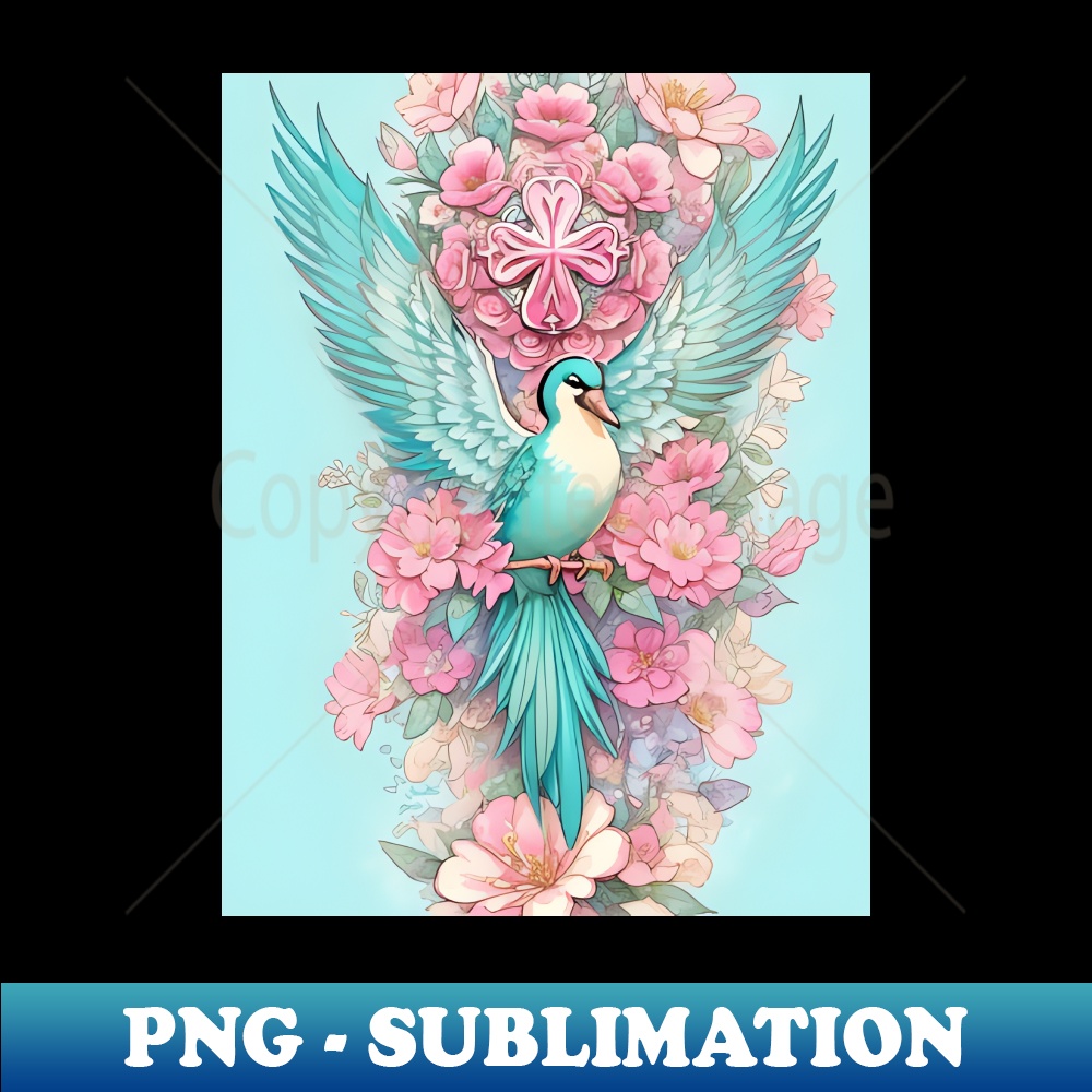 YK-27188_Teal bird with pink flowers 5276.jpg
