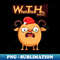 YK-6409_Christmas Joke - WTH Ugly Rudolph the Red Nosed Reindeer with Santa Claus Hat 8711.jpg