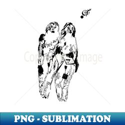 women couple - png transparent digital download file for sublimation - fashionable and fearless