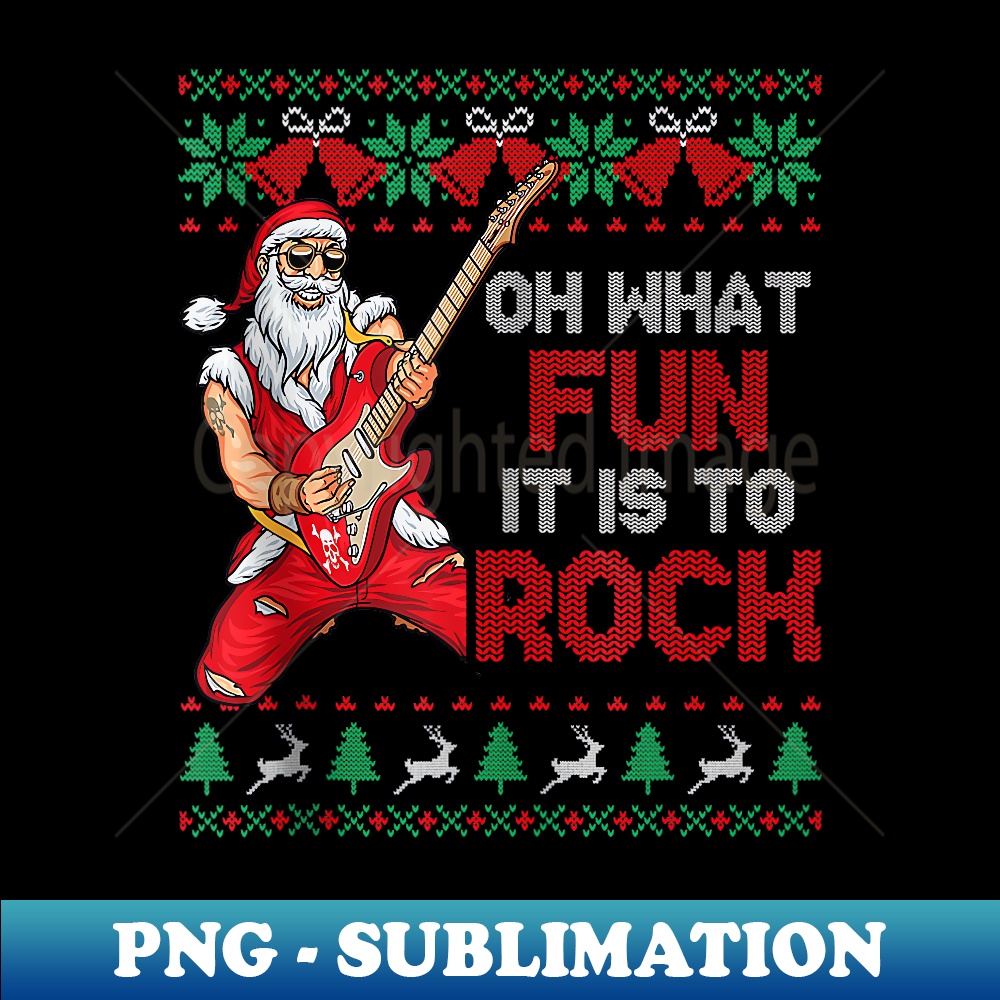YR-18993_Merry Christmas Funny Oh What Fun Rock Ugly Xmas Santa Claus 0297.jpg