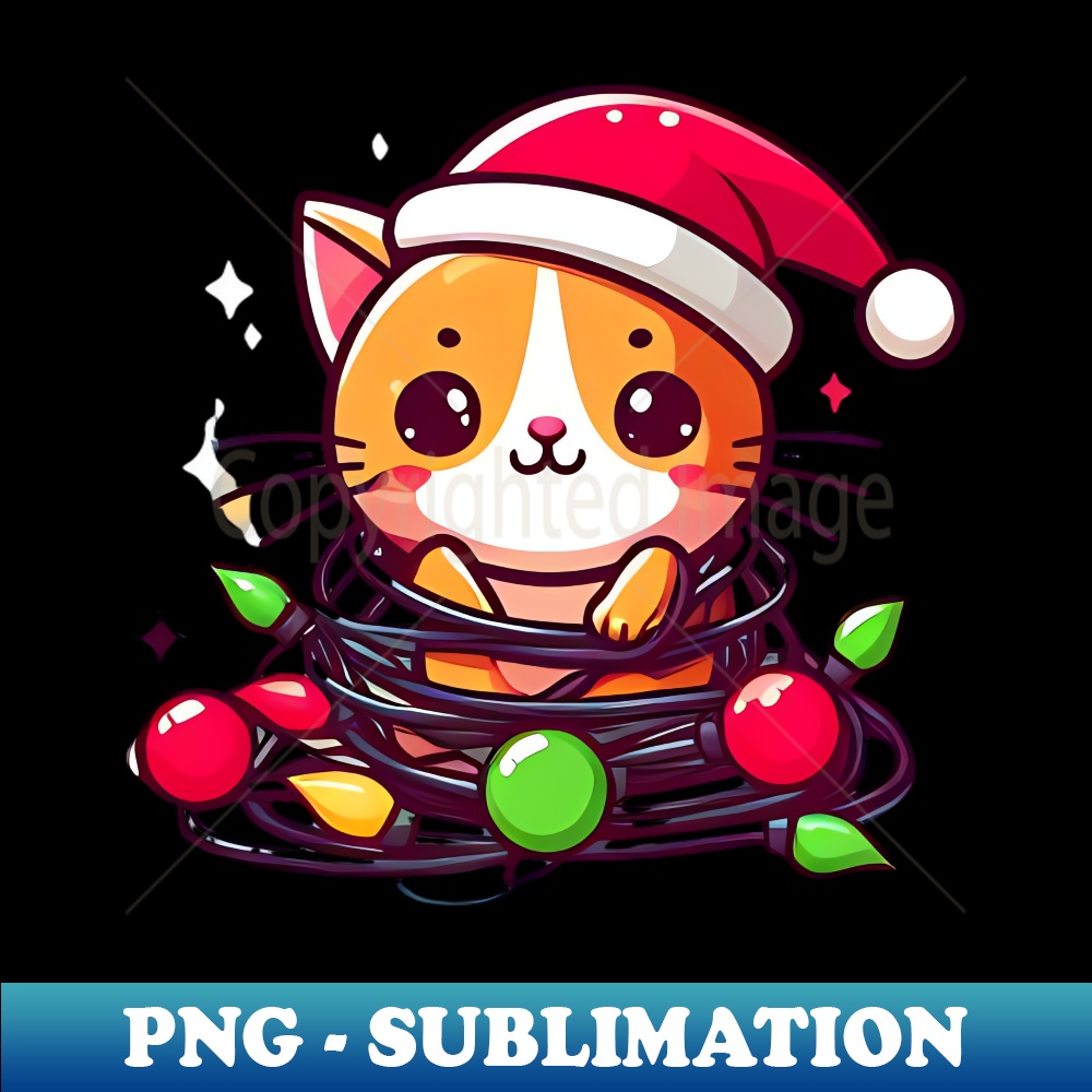 ZL-7747_Cute Cat Tangled Up In Christmas Lights 2077.jpg