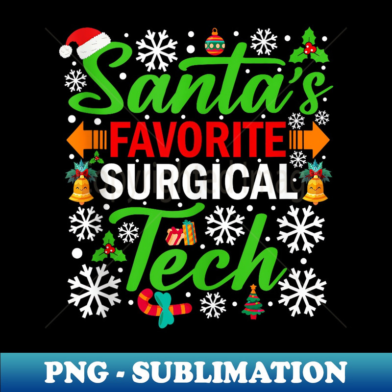 ZO-24524_Santa's Favorite Surgical Tech Funny Christmas  0431.jpg