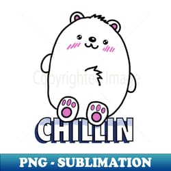 cute and cuddly polar bear chillin - stylish sublimation digital download - bold & eye-catching