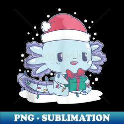 Kawaii Christmas Axolotl Cute Anime Otaku Japanese Aesthetic - Exclusive Sublimation Digital File - Unlock Vibrant Sublimation Designs