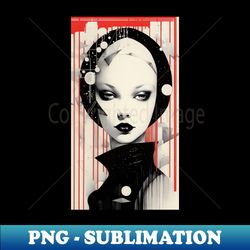 Ethereal Riso Lady Grace in Print - Artistic Sublimation Digital File - Stunning Sublimation Graphics