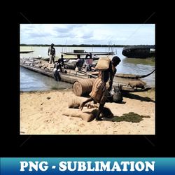 colorized vintage photo of suriname beach - Exclusive Sublimation Digital File - Perfect for Personalization