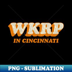 WKRP in Cincinnati Vintage Orange - PNG Transparent Digital Download File for Sublimation - Bold & Eye-catching