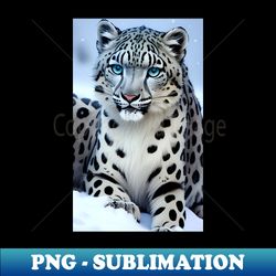 snow leopard - Signature Sublimation PNG File - Perfect for Creative Projects