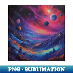 Galaxy Art - Creative Sublimation PNG Download - Fashionable and Fearless
