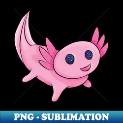 Cute Baby Axolotl - PNG Transparent Digital Download File for Sublimation - Unlock Vibrant Sublimation Designs