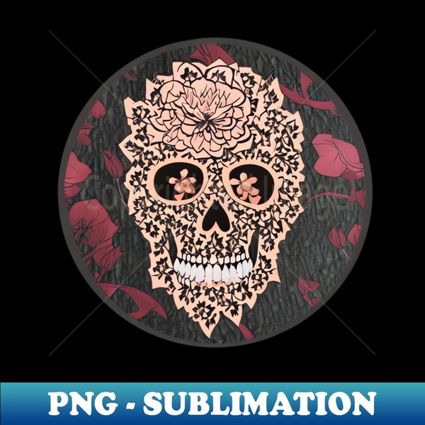 Skeleton Rose Design - PNG Transparent Sublimation Design - | Inspire ...