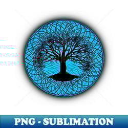 tree of life circle blue - exclusive sublimation digital file - stunning sublimation graphics