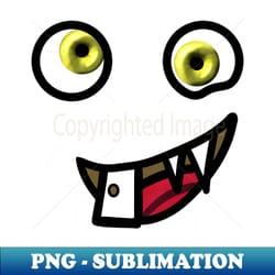 goofy monster face - professional sublimation digital download - bold & eye-catching