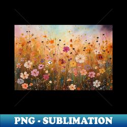 Peach Flower Art Landscape Design - Premium PNG Sublimation File - Unleash Your Inner Rebellion