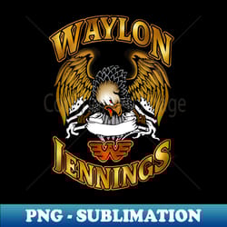 waylon jennings - png transparent sublimation design - perfect for sublimation mastery