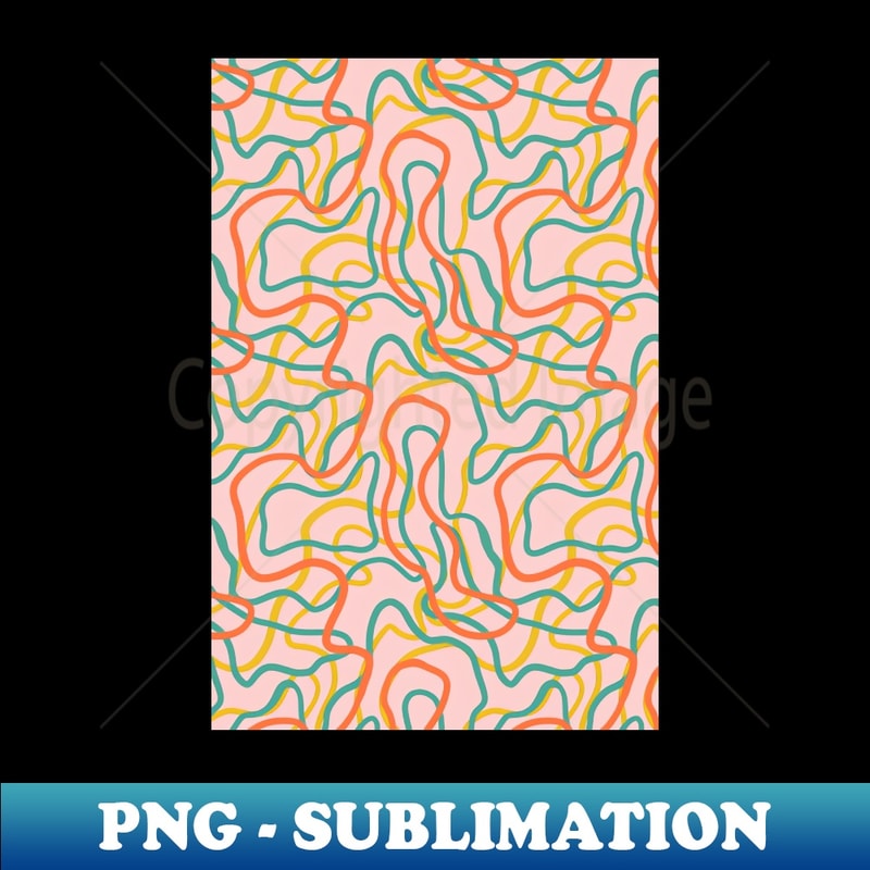 Abstract curvy lines pattern in pink - High-Resolution PNG S | Inspire ...
