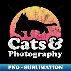 Cats and Photography Gift - PNG Transparent Digital Download File for Sublimation - Bring Your Designs to Life