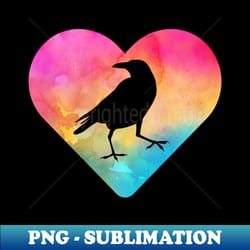 crow gift for girls and women - elegant sublimation png download - perfect for personalization