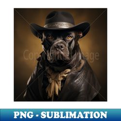Cowboy Dog - Cane Corso - Stylish Sublimation Digital Download - Revolutionize Your Designs