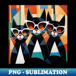 Black cats - Artistic Sublimation Digital File - Capture Imagination with Every Detail