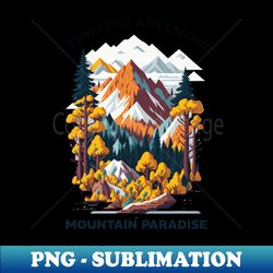 Mountains landscape design - High-Resolution PNG Sublimation File - Instantly Transform Your Sublimation Projects