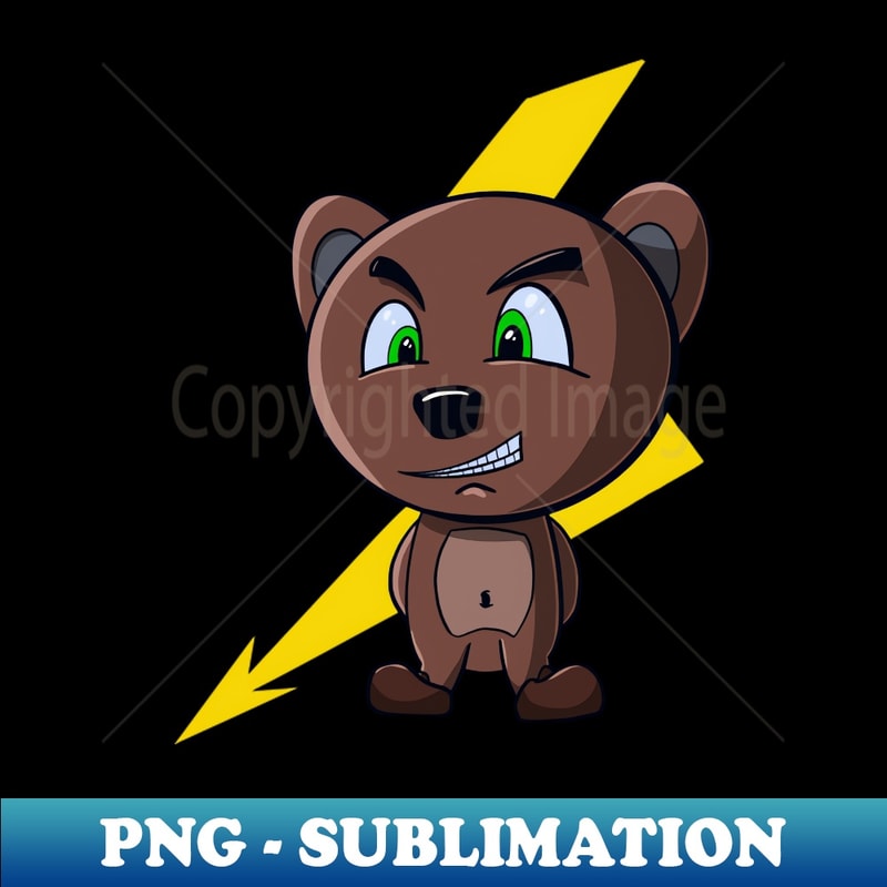 Funny Cute Teddy Bear - Retro PNG Sublimation Digital Download - Boost Your Success with this Inspirational PNG Download