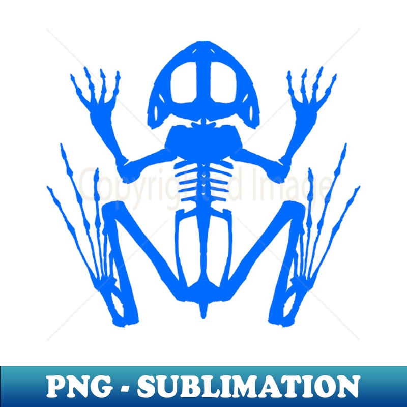 Frog Skeleton Blue - Stylish Sublimation Digital Download - Perfect for Creative Projects