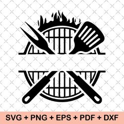 grilling svg, grilling png, grill dad svg, bbq grill svg, barbeque clipart, grill monogram svg, dxf, custom text name
