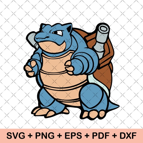 Blastoise Vector Blastoise PNG SVG, Pokemon Cricut, Pokemon PNG, Pokemon svg, | Inspire ...