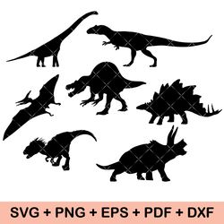 dinosaur svg bundle | dinosaur clipart png | dinosaur silhouette svg | kids dinosaur svg | t-rex svg | dino svg