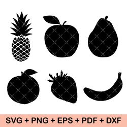 kawaii fruit svg, kawaii fruit clipart, tropical fruit svg, happy fruit svg, fruit svg, fruits cliparts, fruits