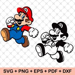 super mario svg, super mario png, super mario, super mario bundle mario bros alphabet svg, mario bros, font