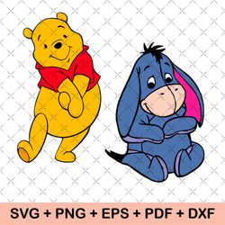 winnie the pooh svg, tigger svg, eeyore svg, piglet svg, pooh svg, winnie cricut file, winnie the pooh cut file, pooh