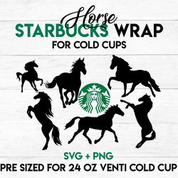 Horse Wrap svg, Farm wrap svg, Starbucks wrap Svg, 24oz Cold Cup Svg, Venti Cold Cup Svg, Full Wrap Svg, wrap svg