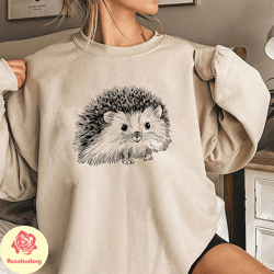 hedgehog cottagecore aesthetic shirt, cute hedgehog shirt, hedgehog gifts, funny animal shirt, cute animal shirt