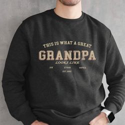 great grandpa 2023 sweater, custom kids names grandad sweatshirt, grandfather day hoodie, grandpa christmas gift, person