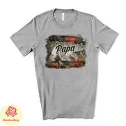 fathers day tee, patriotic papa bear, american flag dad design, premium unisex shirt, fathers shirt