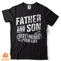 father and son dad tshirt fathers day mens shirt gift for dad papa mens clothing dad of son shirt