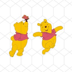Winnie The Pooh Svg, Disney Svg, Pooh Svg, Pooh Bear Svg, Butterfly Svg, Pooh Bundle Svg, Happy Pooh Svg, Cute Pooh Svg,