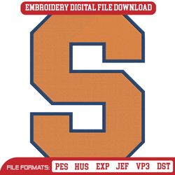 Syracuse Orange Logo NCAA Embroidery Design File