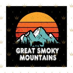 great smoky moutains svg, trending svg, smoky mountains svg, national park svg, smoky vacation svg, bear svg, moutain sv