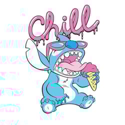 stitch ice cream chill svg, trending svg, stitch svg, ice cream svg, chilling svg, disney svg, lilo and stitch, chill dr