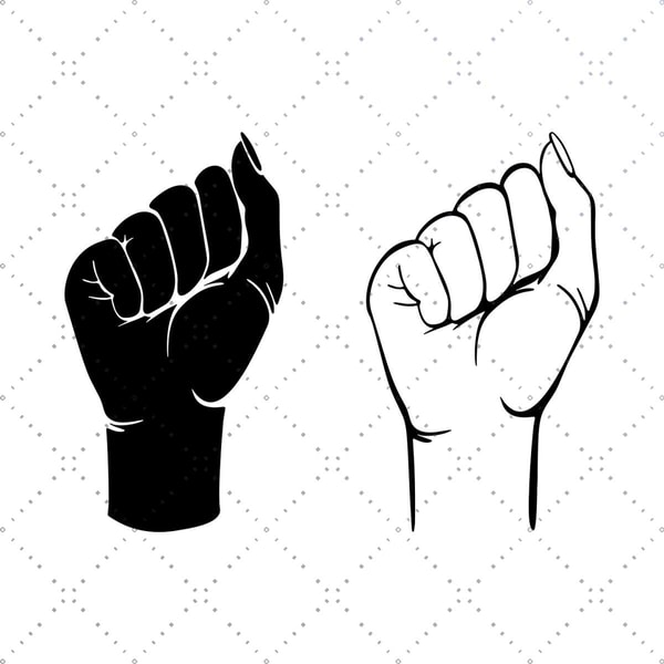 Hand Power Svg Fist hand girl power svg,svg,hand svg,power svg,woman svg,ma | Inspire ...