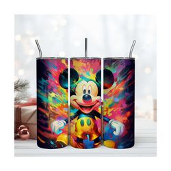 Little Mickey Mouse Colorful 20oz Digital File Download Wrap 20oz Png File